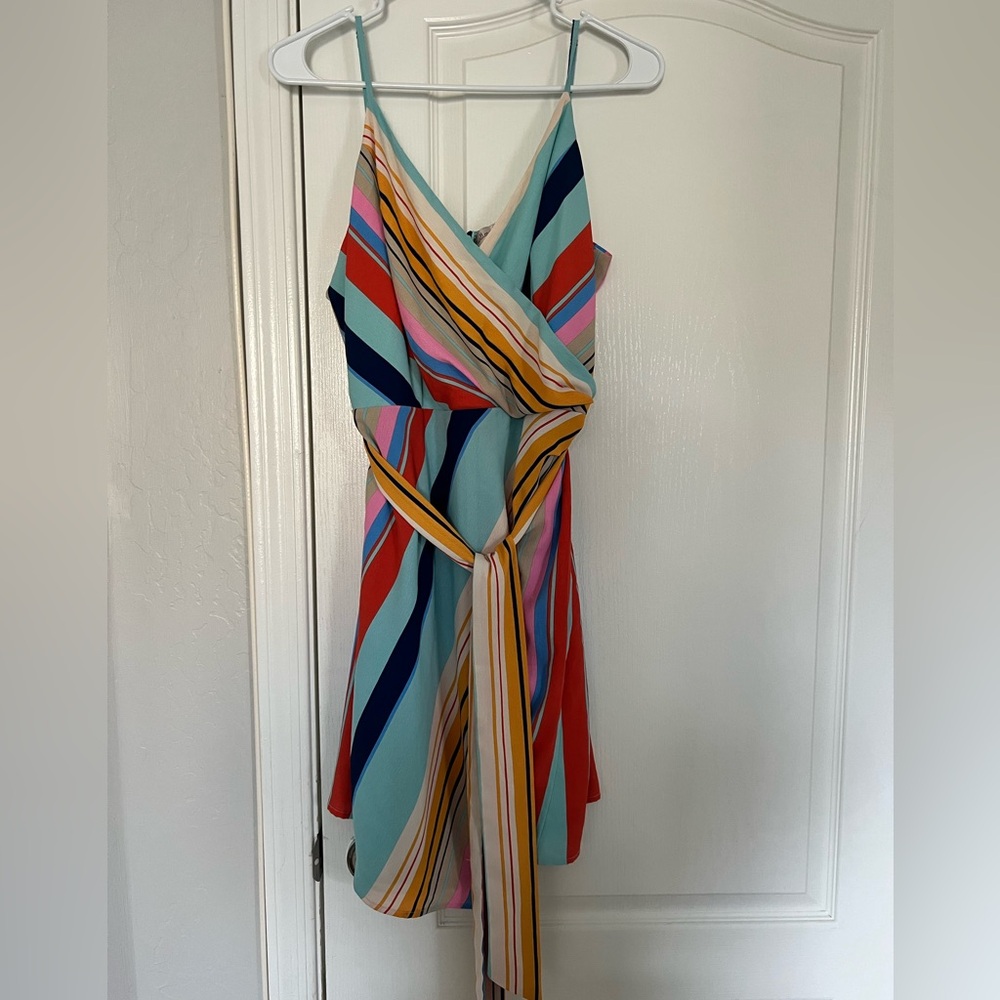 Willow &Root  multi colored striped dress